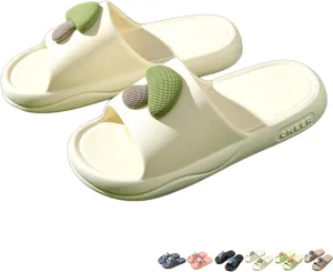 Mushroom Shaped Slippers Soft Thick Sole Indoor Household Home Slippers for Women Men Slides Sandals Summer Non Slip Silent House Shoes Bathroom Shower Sandals Outdoor Couples Beach Slippers