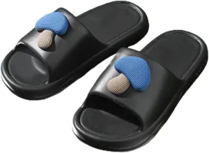 Mushroom Shaped Slippers Soft Thick Sole Indoor Household Home Slippers for Women Men Slides Sandals Summer Non Slip Silent House Shoes Bathroom Shower Sandals Outdoor Couples Beach Slippers