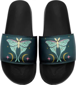 Native American Slide Sandals for Women, Comfortable Abstract Pattern Design Girls Spring Outdoor Slippers