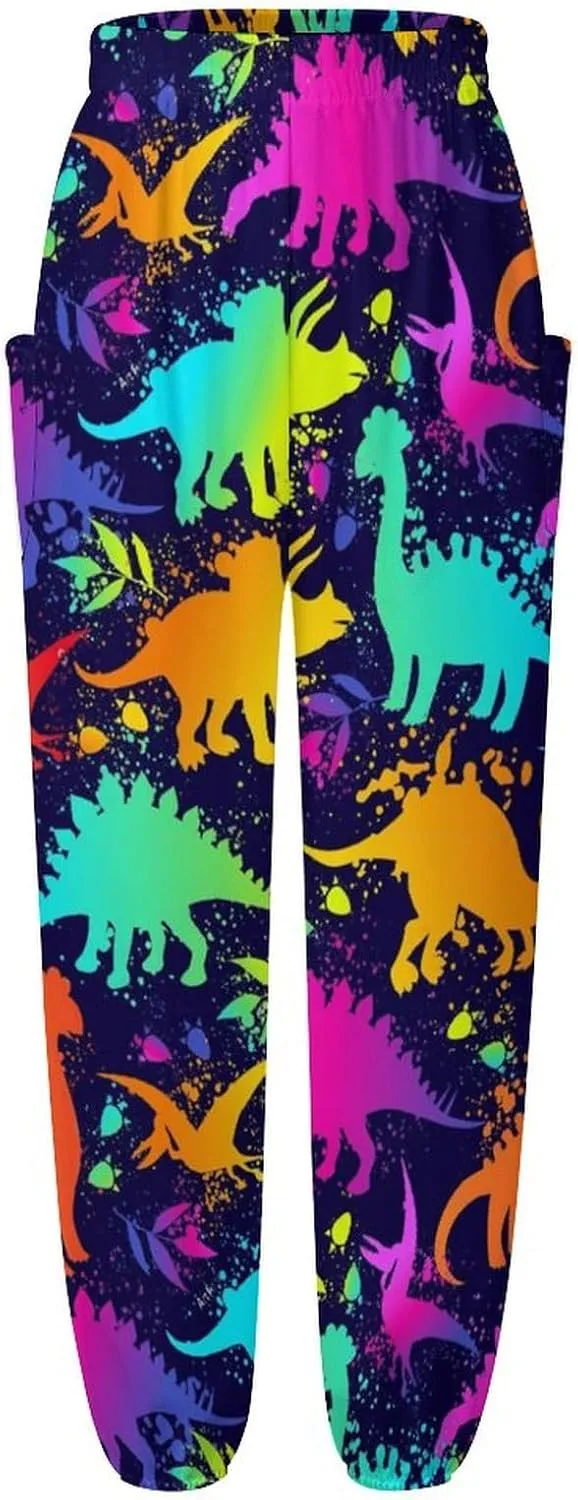 Neon Pattern Yoga Bloomers Womans Hippie Harem Pant Beach Pants Elastic Gym Long Pants Loose Casual Sweatpants