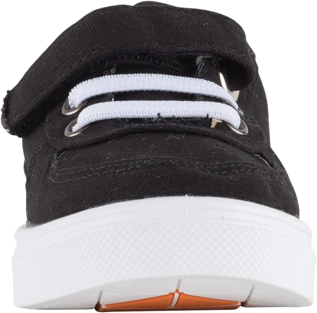 Oomphies Ethan Boys Low-Top Sneakers – Canvas Upper, Hook & Loop Closure, Cushioned Footbed & Durable Rubber Sole
