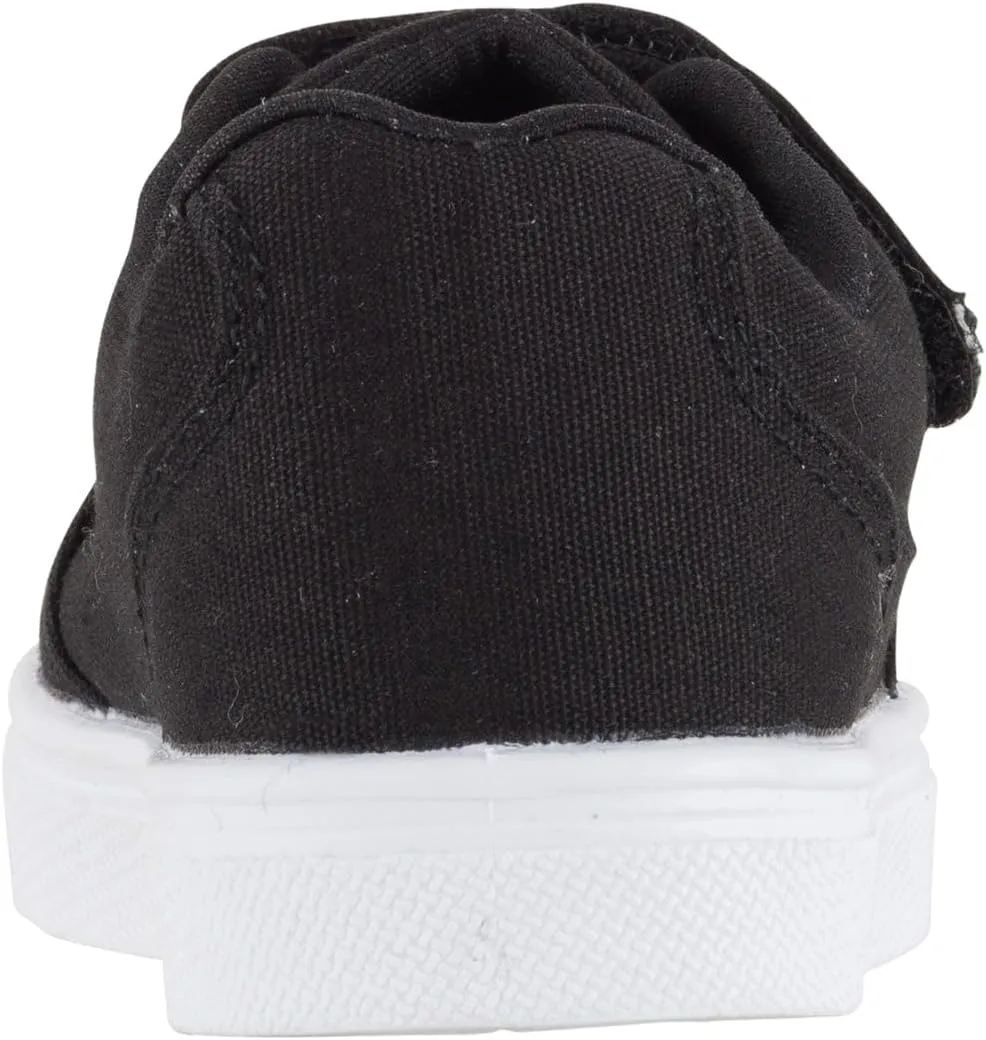 Oomphies Ethan Boys Low-Top Sneakers – Canvas Upper, Hook & Loop Closure, Cushioned Footbed & Durable Rubber Sole