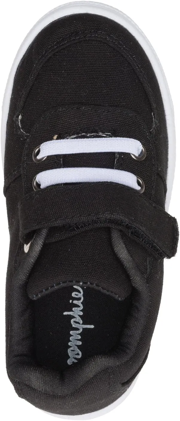 Oomphies Ethan Boys Low-Top Sneakers – Canvas Upper, Hook & Loop Closure, Cushioned Footbed & Durable Rubber Sole
