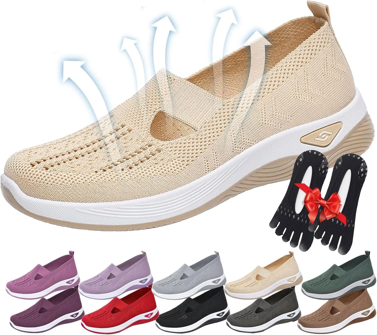 Orthowalkway Womens Shoes, Orthowalkway, Orthowalk, Flat Sandals, Women-Adults, Casual, Black, Size 6