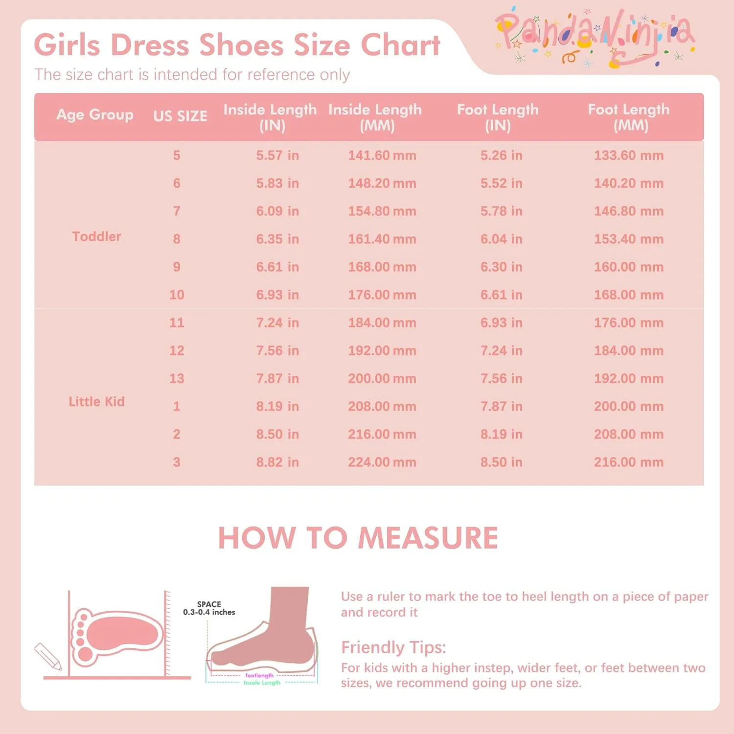PANDANINJIA Toddler Dress Shoes Bowknot Mary Jane Shoes Girls Ballet Flats for Kids Wedding Party Uniform Church Shoes