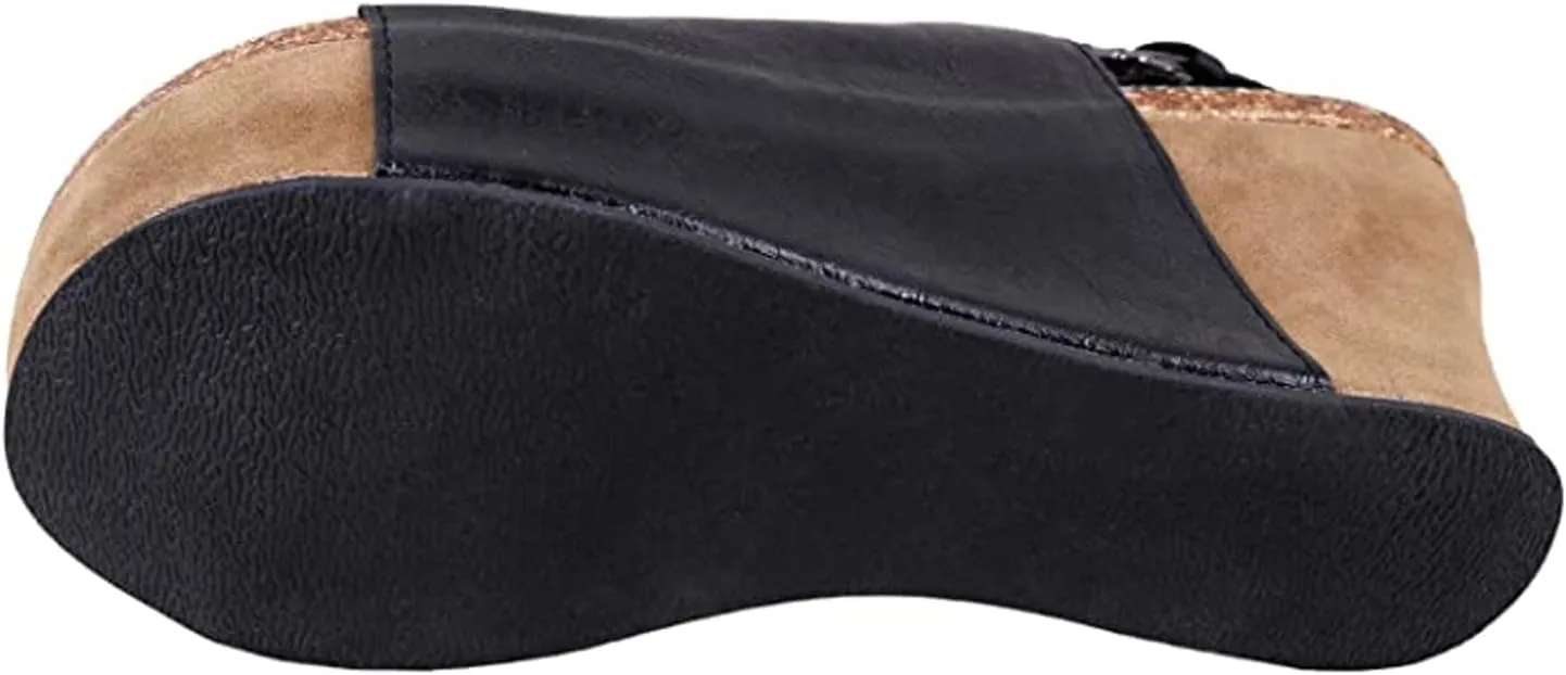 Pierre Dumas Hester-14 Women's Vegan Platform Wedge Open Toe Sandals