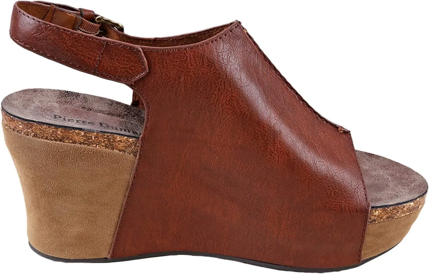 Pierre Dumas Hester-14 Women's Vegan Platform Wedge Open Toe Sandals