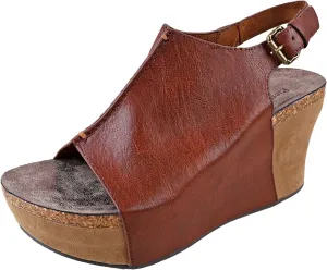 Pierre Dumas Hester-14 Women's Vegan Platform Wedge Open Toe Sandals