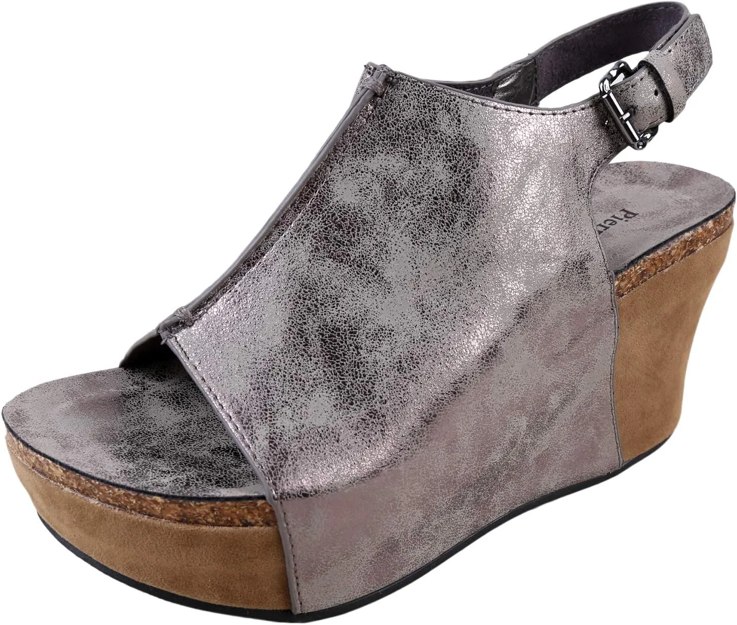 Pierre Dumas Hester-14 Women's Vegan Platform Wedge Open Toe Sandals