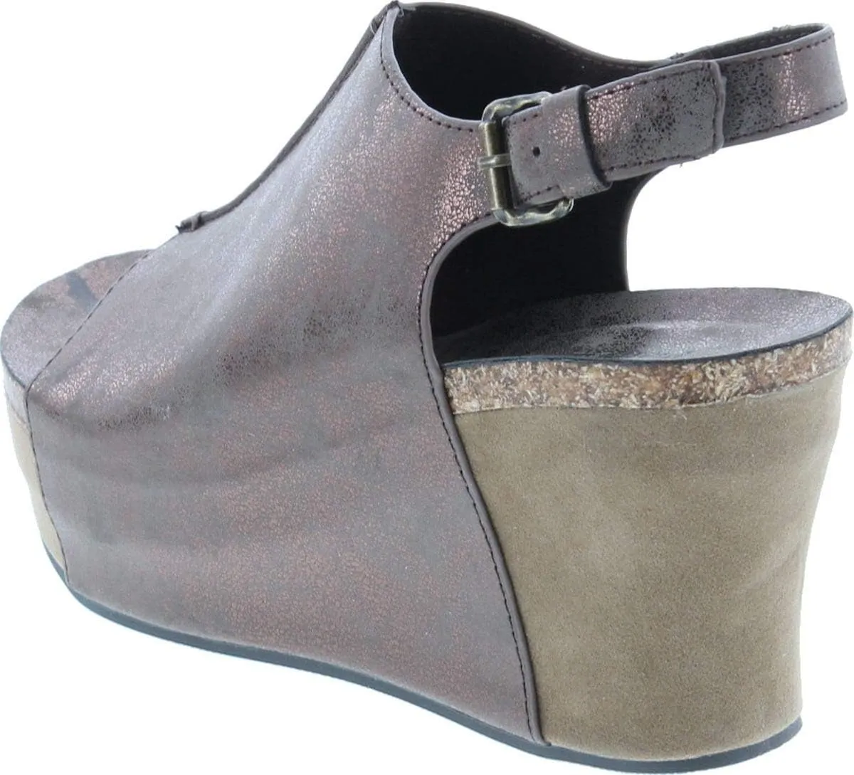 Pierre Dumas Hester-14 Women's Vegan Platform Wedge Open Toe Sandals