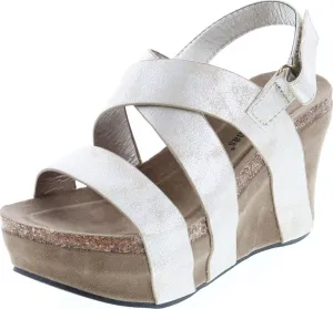 Pierre Dumas Women's Hester-5 Vegan Leather Strappy Wedge Sandals