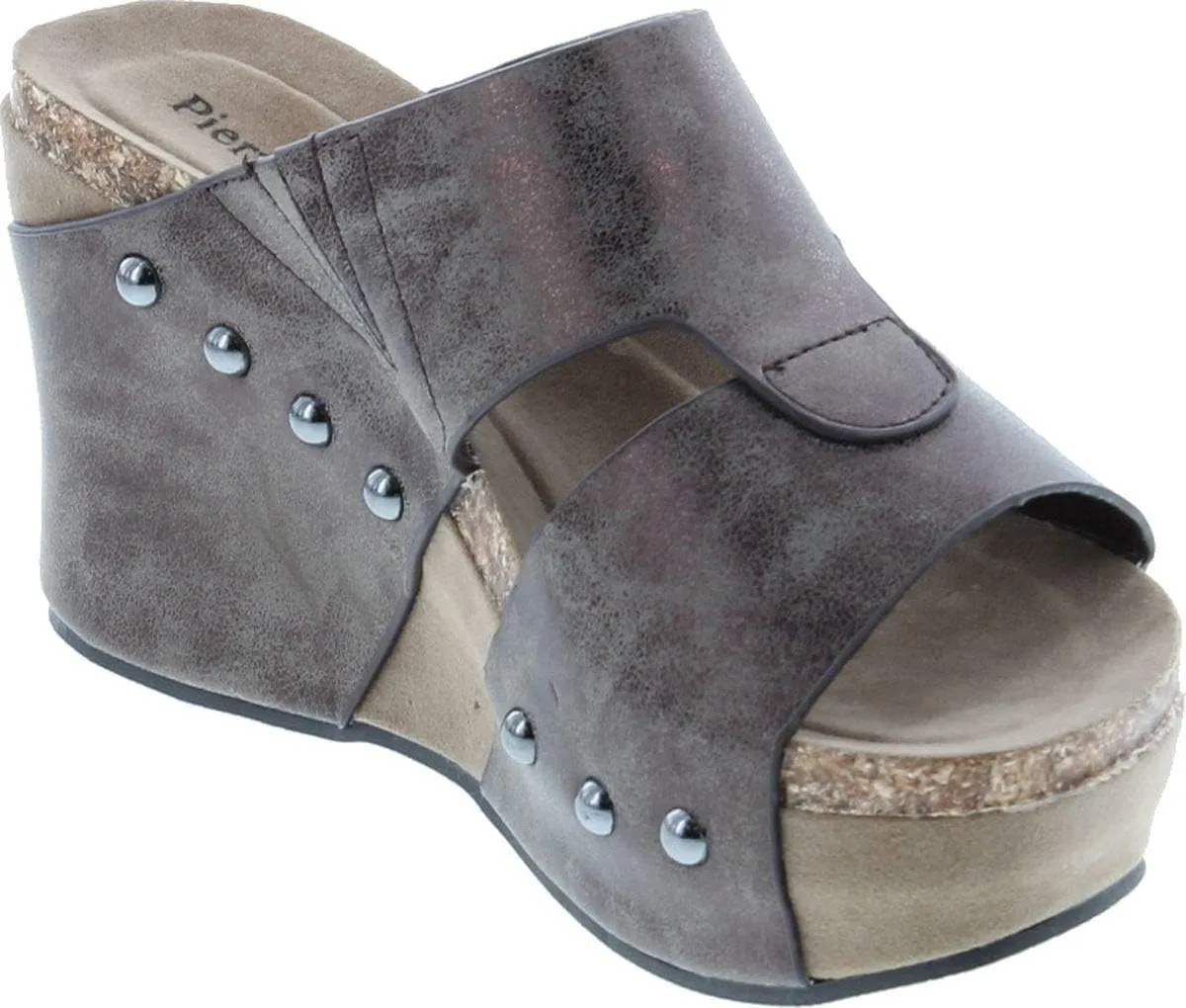 Pierre Dumas Women's Hester-7 Studded Platform Wedge
