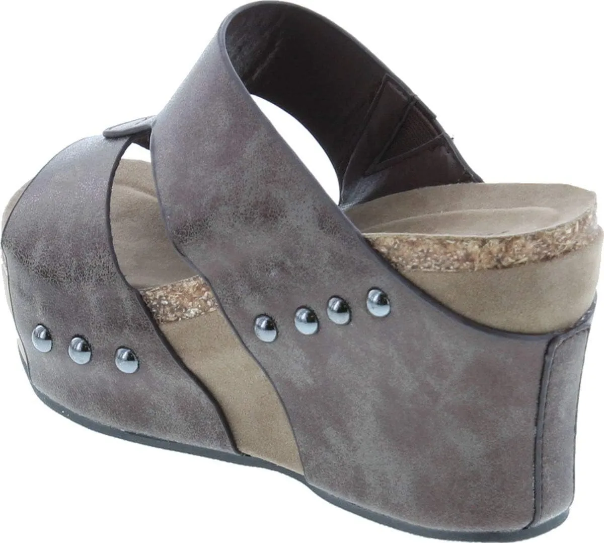 Pierre Dumas Women's Hester-7 Studded Platform Wedge