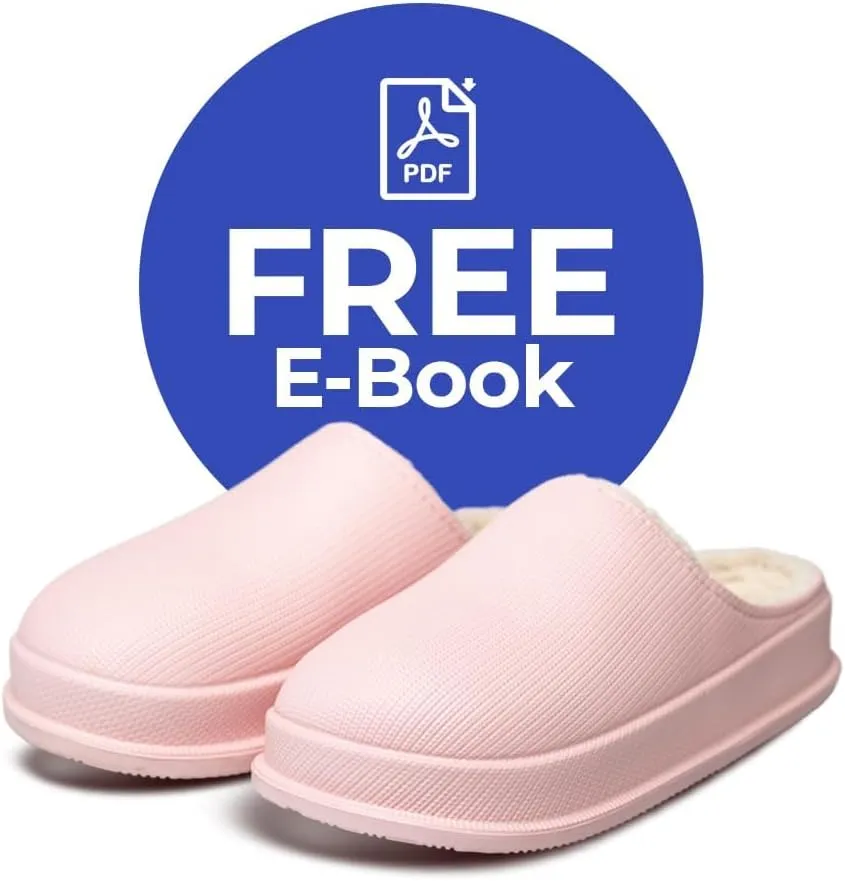 Pillow Cloud Slides with Fur: Cozy & Comfy Cushioned Indoor/Outdoor Slippers - Thick-Sole House Slides & Shower Sandals for Men & Women