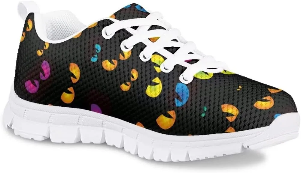 PinUp Angel Cute Sneakers for Girls Breathable Non-Slip Casual Kids Shoe for Back to School