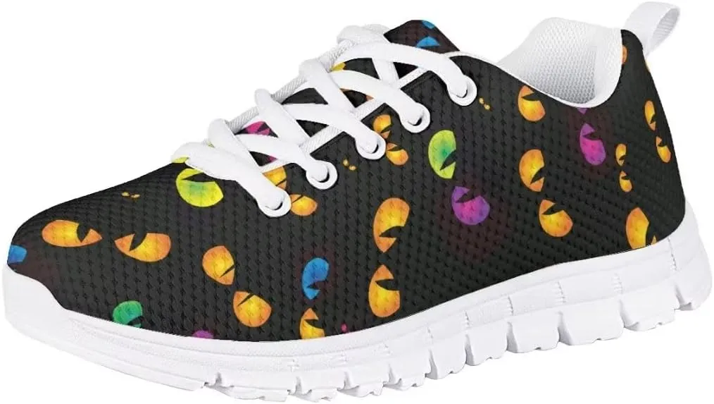 PinUp Angel Cute Sneakers for Girls Breathable Non-Slip Casual Kids Shoe for Back to School