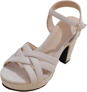 Platform Sandals Women Chunky Velet High Heels Peep Toe Pump Party Heeled Sandal Evening Shoes Clubwear