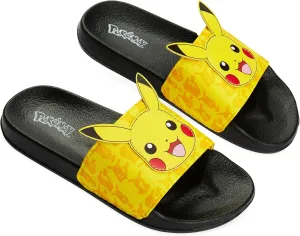 Pokemon Boys Slides, Beach or Pool Shoes for Kids - Gamer Gifts