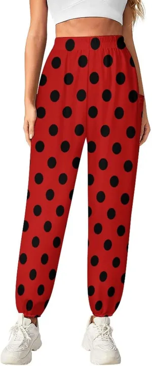 Polka Dots Yoga Bloomers Woman Hippie Harem Pants Knickerbockers Elastic Gym Yoga Clothes Casual Loose Sweatpants