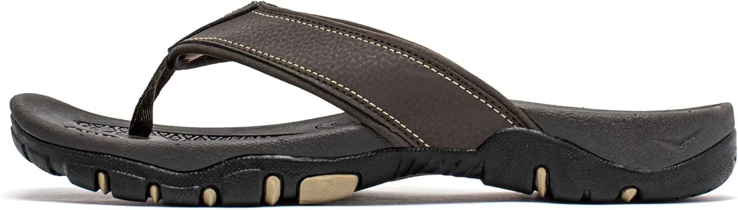 PowerTRC Men's Flip Flops Beach Sandals Indoor And Outdoor Thong Sandals Sport And Casual Wear