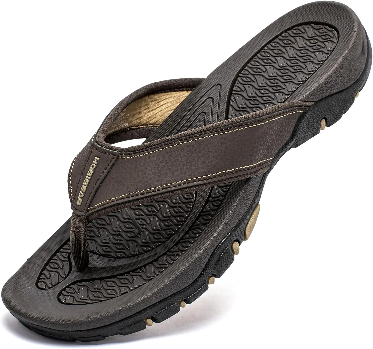 PowerTRC Men's Flip Flops Beach Sandals Indoor And Outdoor Thong Sandals Sport And Casual Wear