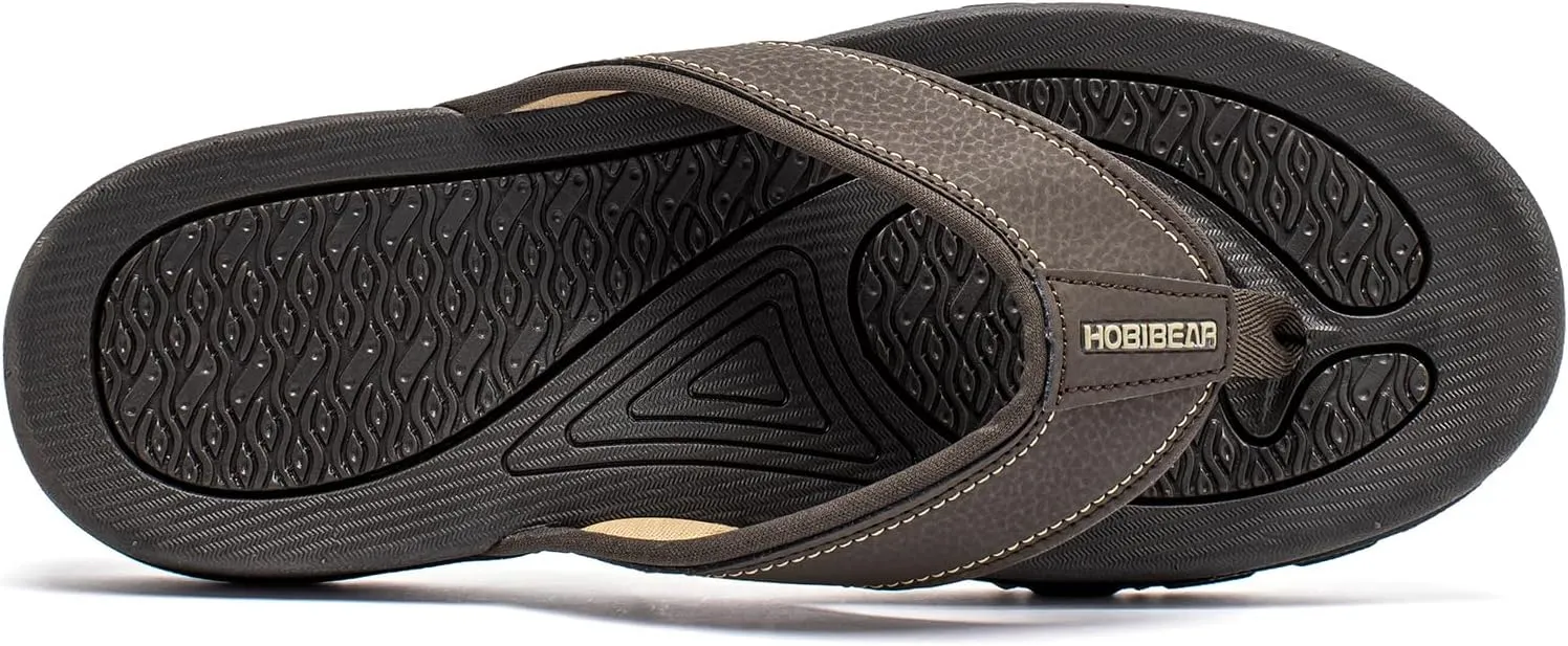 PowerTRC Men's Flip Flops Beach Sandals Indoor And Outdoor Thong Sandals Sport And Casual Wear