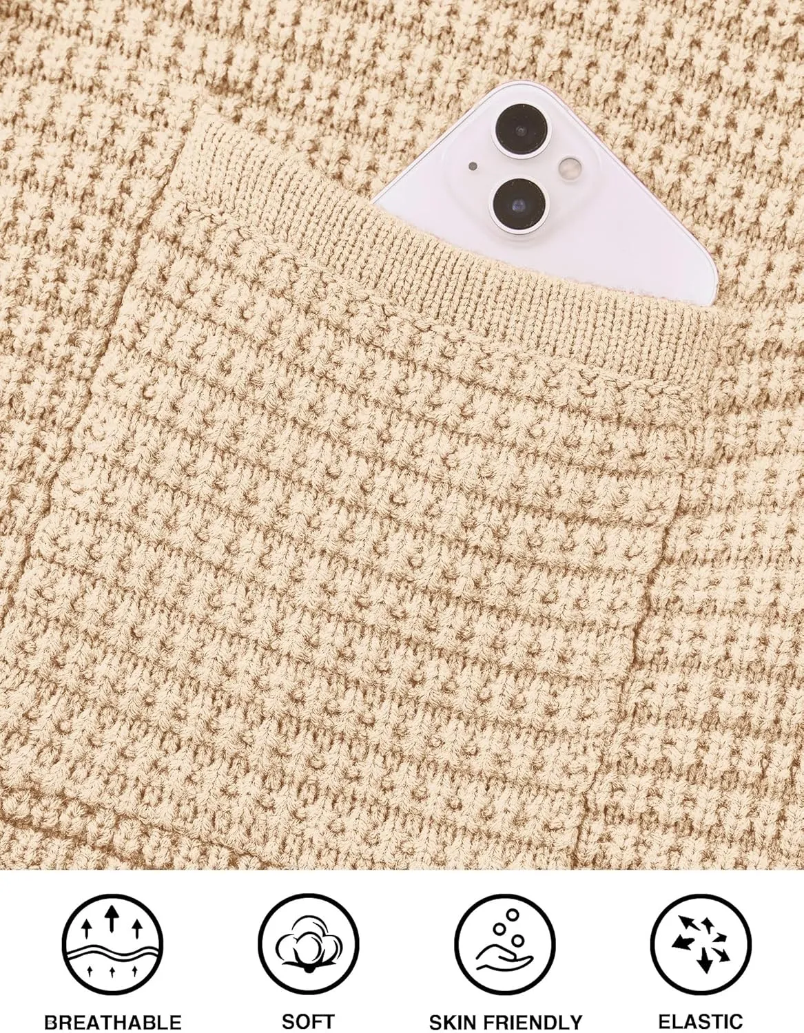 PRETTYGARDEN Women's Knit Cardigan Sweaters Fall Fashion Long Sleeve Open Front Button Down Trendy Casual Sweater Jacket