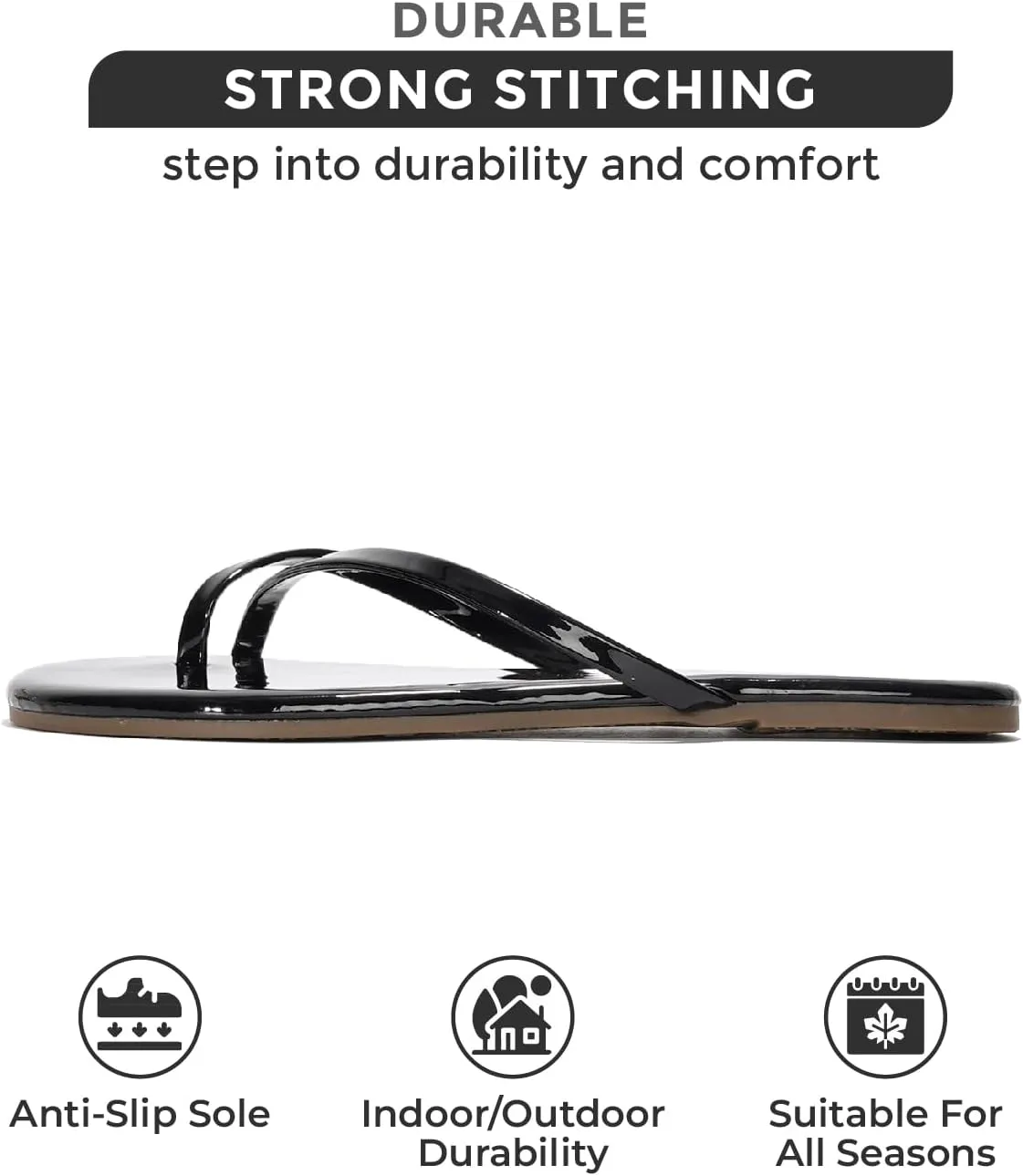 Project Cloud Flip Flops for Women Footwear - Memory Foam Flats Sandals for Women 2025 - Vegan Leather Lightweight Sandals Summer Beach Essentials Slides (Foundations)