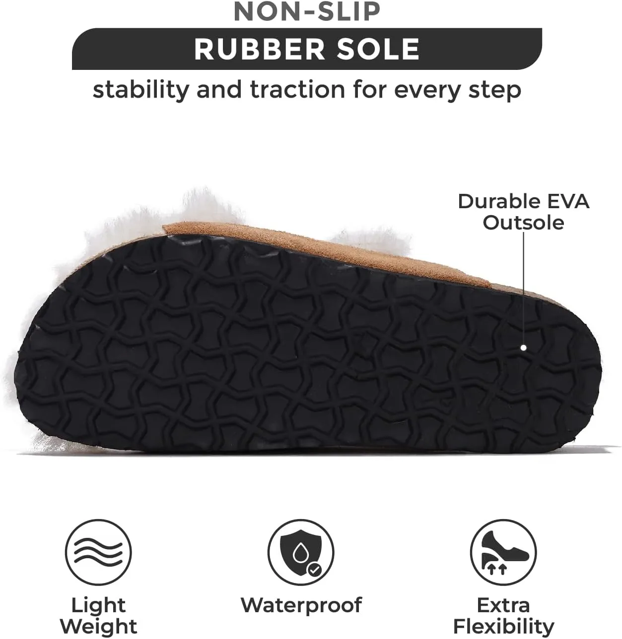 Project Cloud Genuine Suede House Slippers for Women - Cozy Womens Sandals Shearling Fur Lining Slides - Adjustable Straps Sandals for Women 2025 (Dianea)