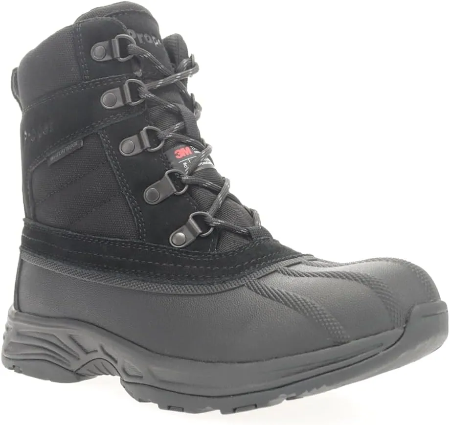 Propet Womens Cortland Snow Casual Boots Low Heel 1-2" - Black