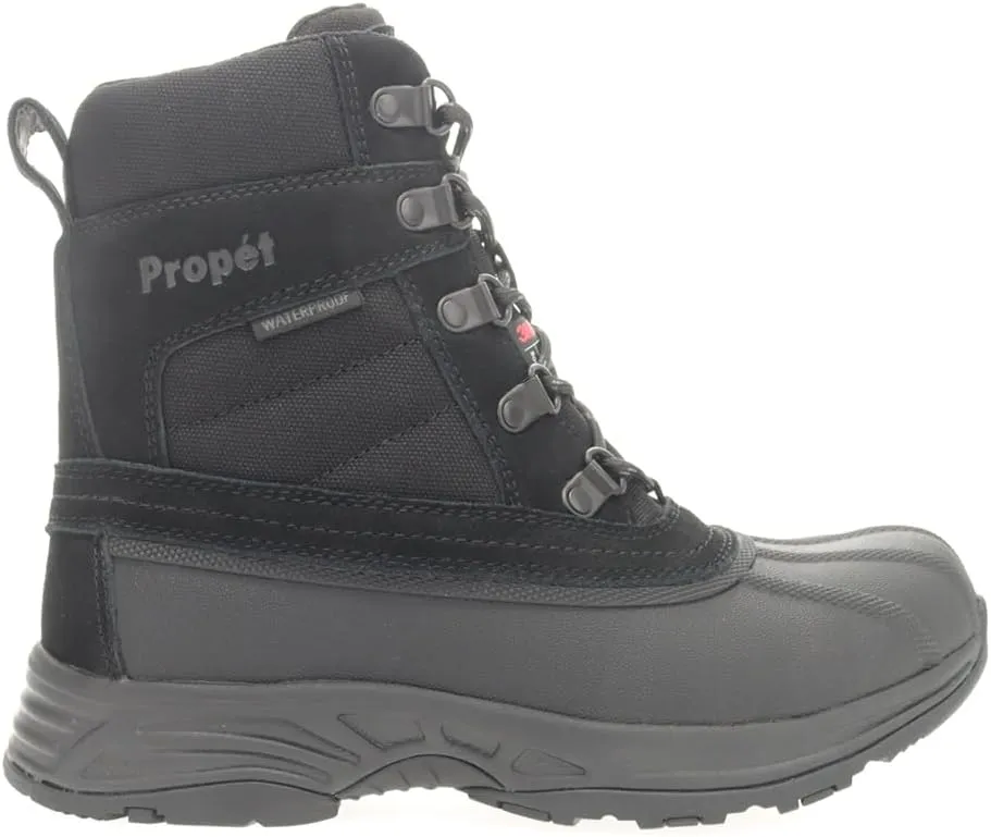 Propet Womens Cortland Snow Casual Boots Low Heel 1-2" - Black