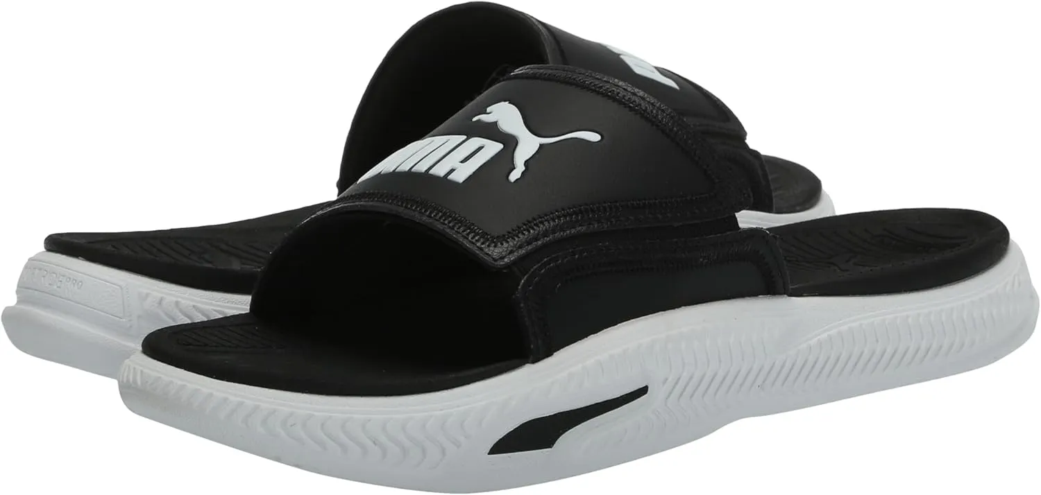 PUMA Men's Softride Pro 24 Slide Sandals, Team Royal-White, 11