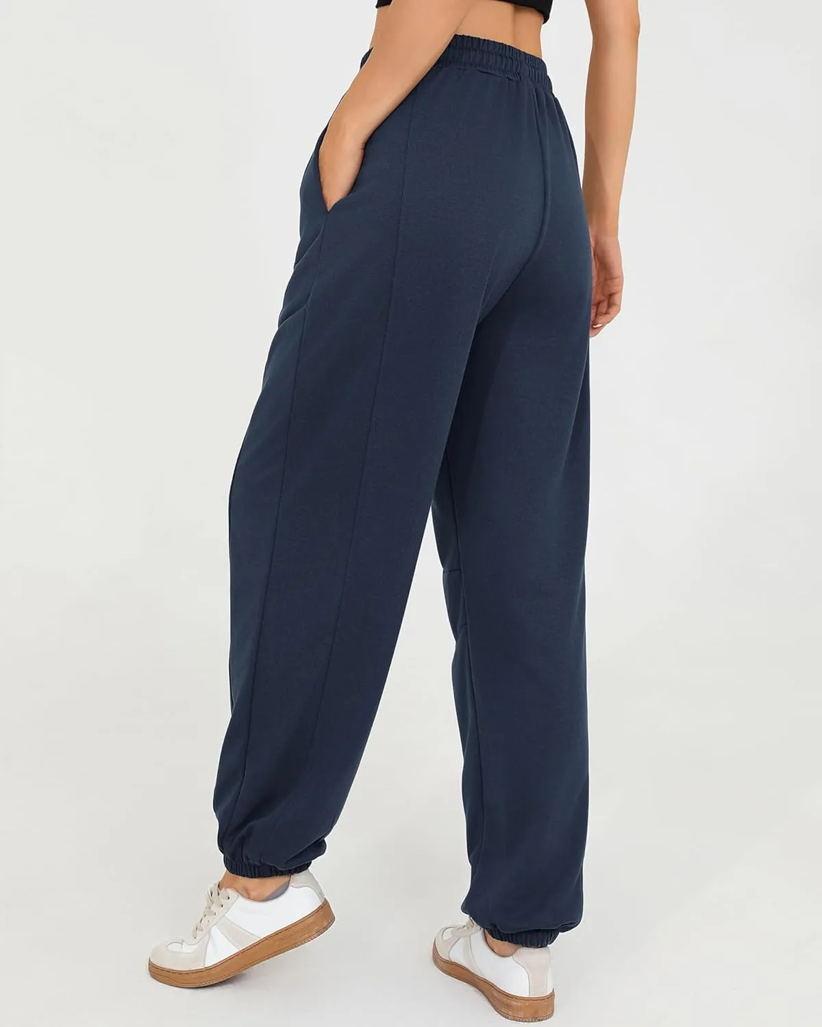 Quenteen Womens Sweatpants Casual Loose Lightweight Joggers Pants Fall Baggy Lounge Pants Drawstring Workout Bottoms