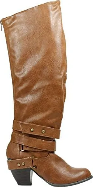 Qupid Priority-32 Strappy Knee High Boot