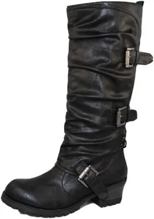 Qupid Reactor-06 Round Toe Knee High Boot