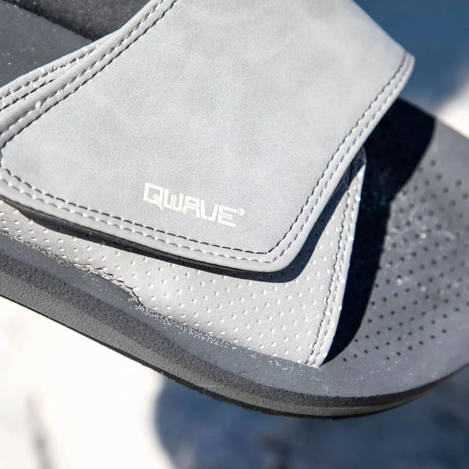 Qwave Slides for Men - Comfortable, Waterproof - 3 Color Options - Sandals Men - Shower Shoes Men Flip Flops