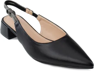 RF ROOM OF FASHION Women's Jeweled Slide On Backless Loafer Mule Flats