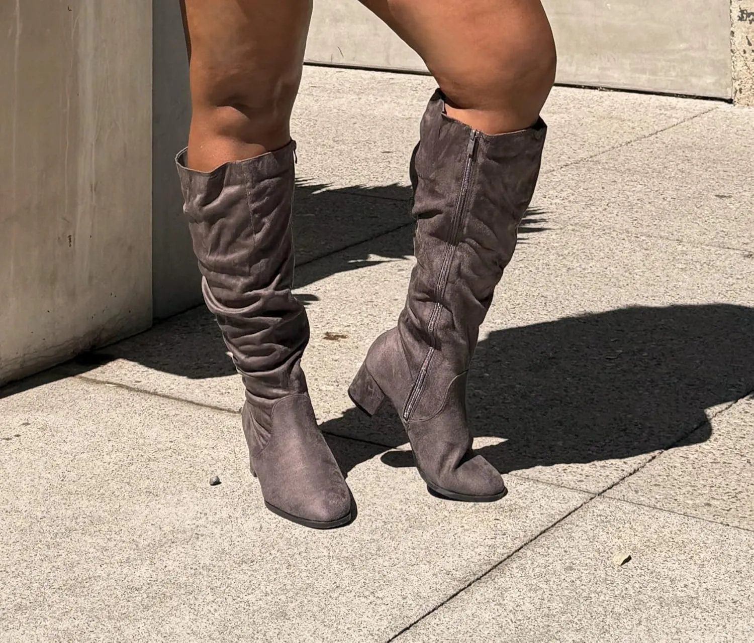 RF ROOM OF FASHION Women's WIDE CALF Slouchy Knee High Boots