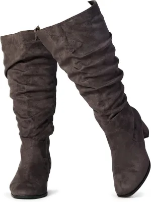 RF ROOM OF FASHION Women's WIDE CALF Slouchy Knee High Boots