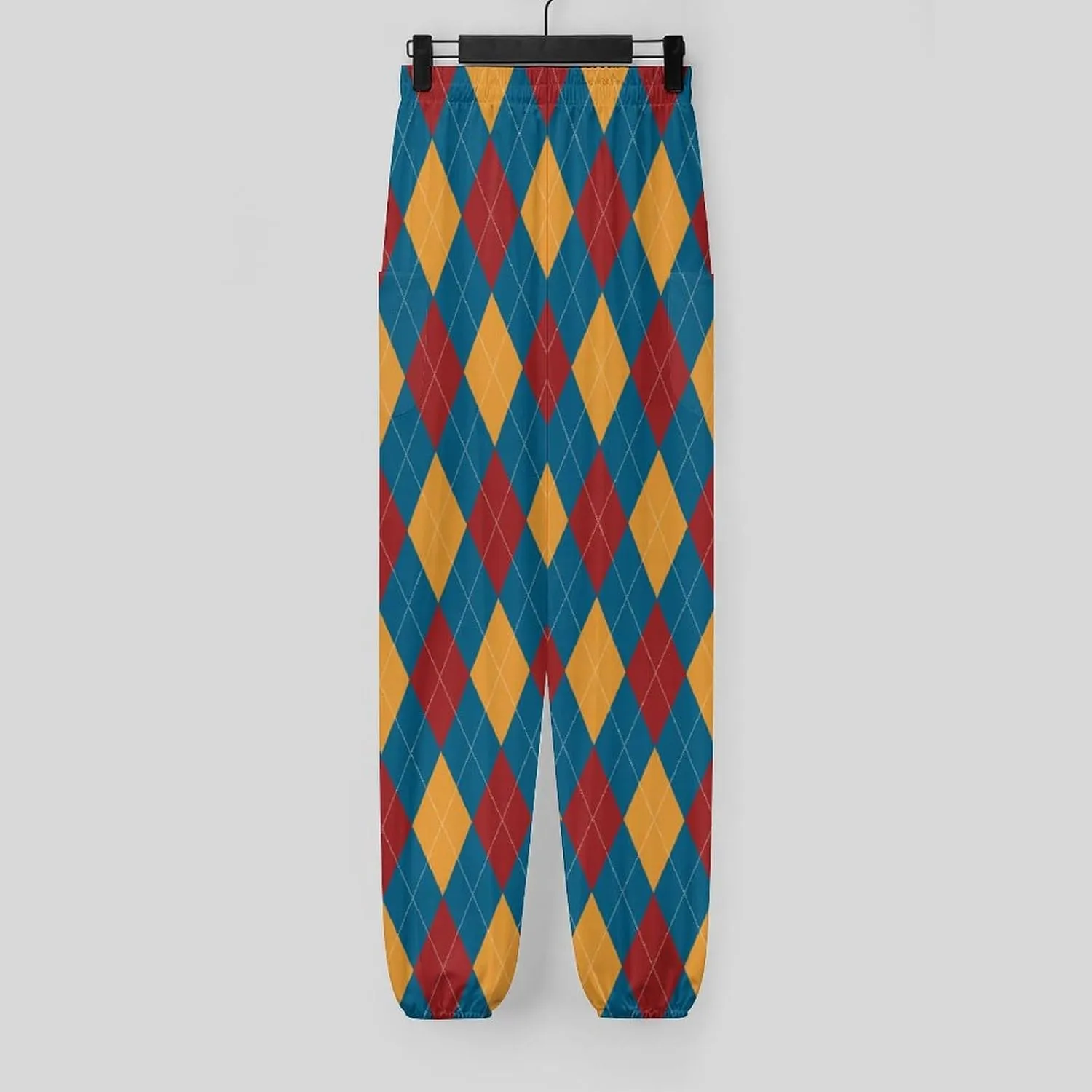 Rhomboid Grid Yoga Bloomers Women Hippie Harem Pant Elephant Pants Elastic Gym Yoga Palazzo Loose Casual Slacks