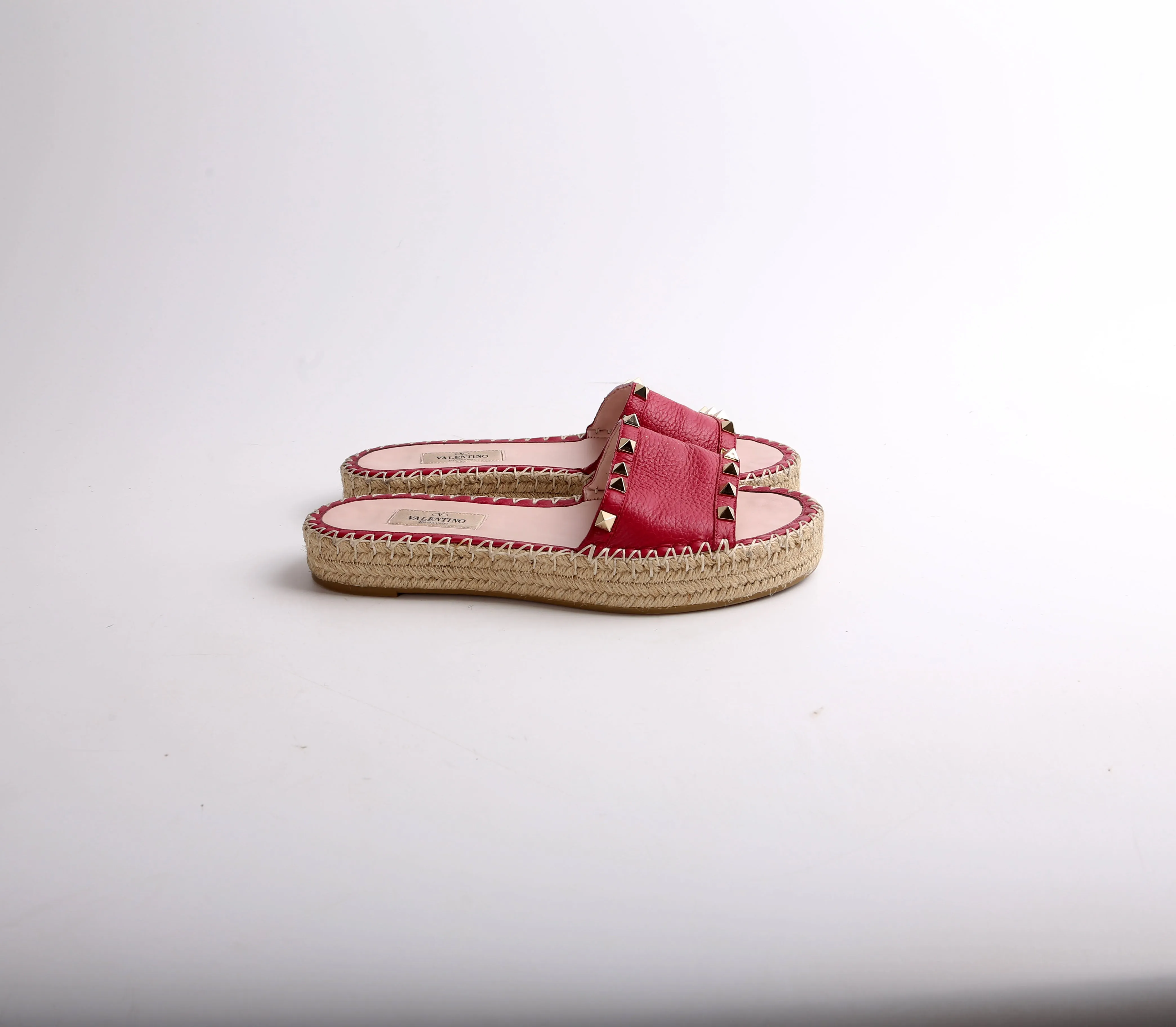 Rockstud Espadrille Slides Size 37