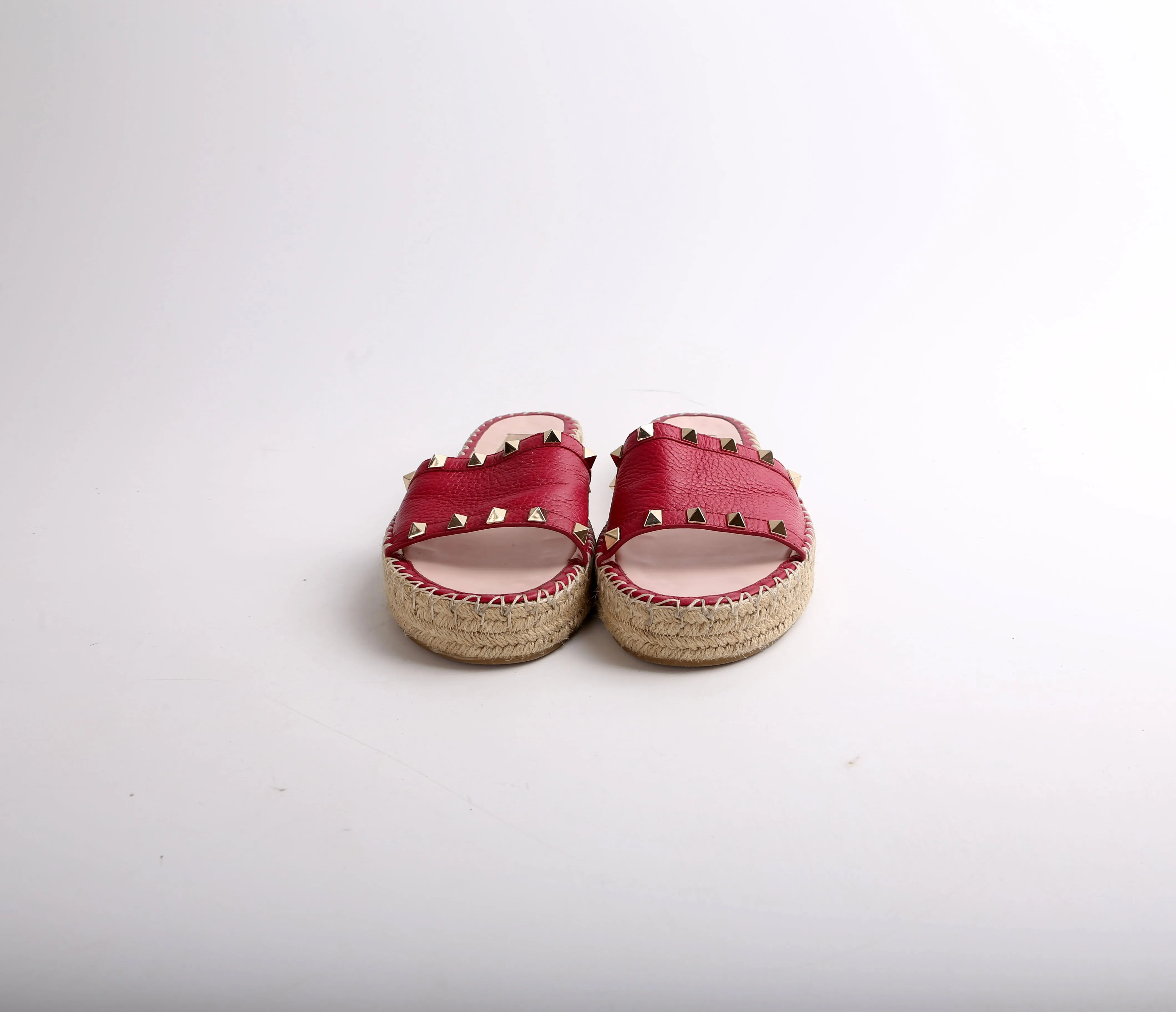 Rockstud Espadrille Slides Size 37