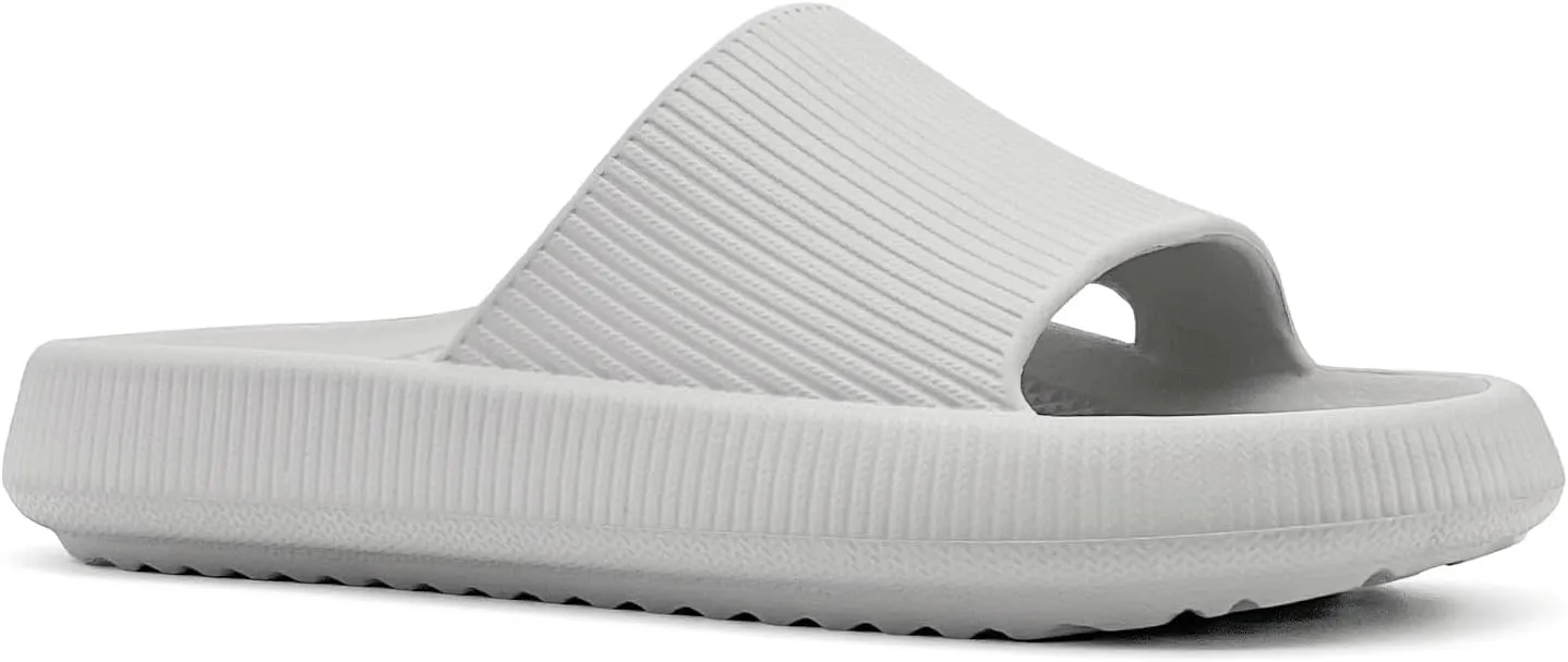 rosyclo Arch Support Slides for Women and Men, Cloud Recovery Sandals Pillow Plantar Fasciitis Slippers, Pain Relief Cushion Cozy Thick Sole Indoor and Outdoor