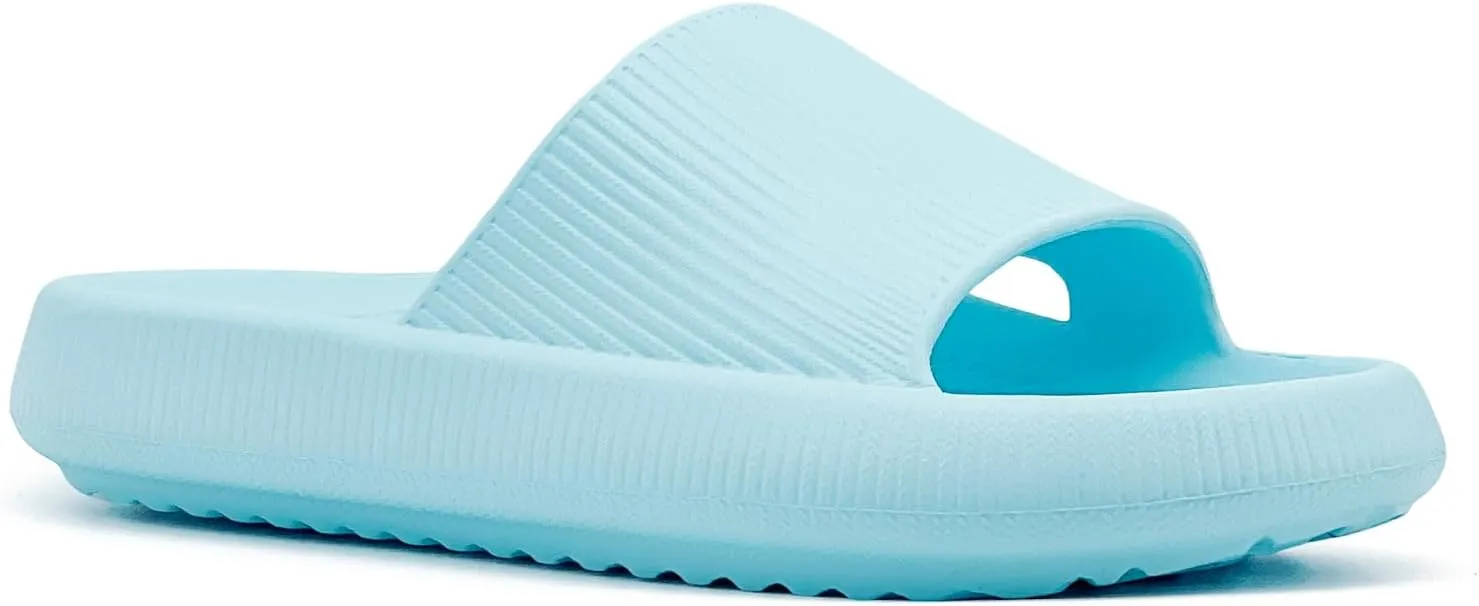 rosyclo Arch Support Slides for Women and Men, Cloud Recovery Sandals Pillow Plantar Fasciitis Slippers, Pain Relief Cushion Cozy Thick Sole Indoor and Outdoor