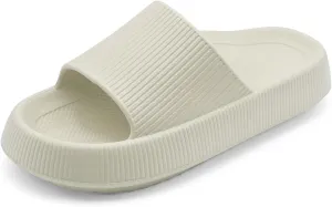 rosyclo Arch Support Slides for Women and Men, Cloud Recovery Sandals Pillow Plantar Fasciitis Slippers, Pain Relief Cushion Cozy Thick Sole Indoor and Outdoor