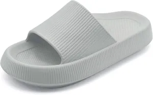 rosyclo Arch Support Slides for Women and Men, Cloud Recovery Sandals Pillow Plantar Fasciitis Slippers, Pain Relief Cushion Cozy Thick Sole Indoor and Outdoor