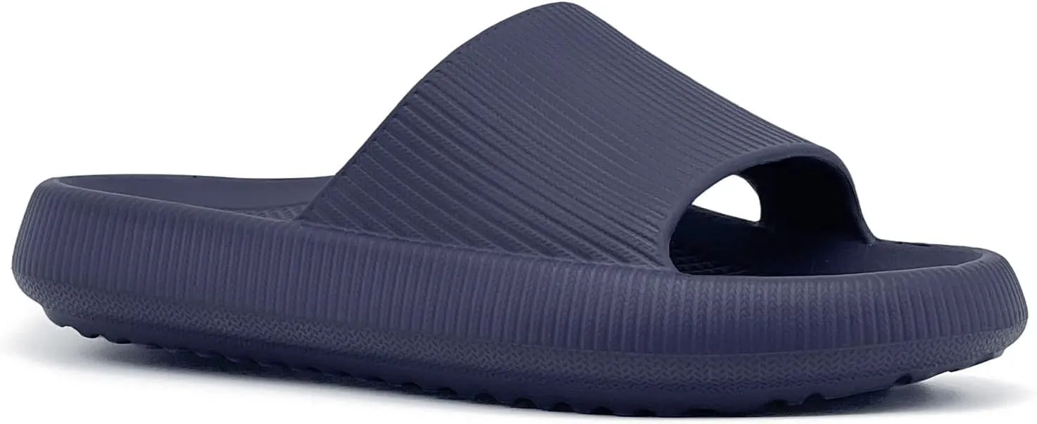 rosyclo Arch Support Slides for Women and Men, Cloud Recovery Sandals Pillow Plantar Fasciitis Slippers, Pain Relief Cushion Cozy Thick Sole Indoor and Outdoor