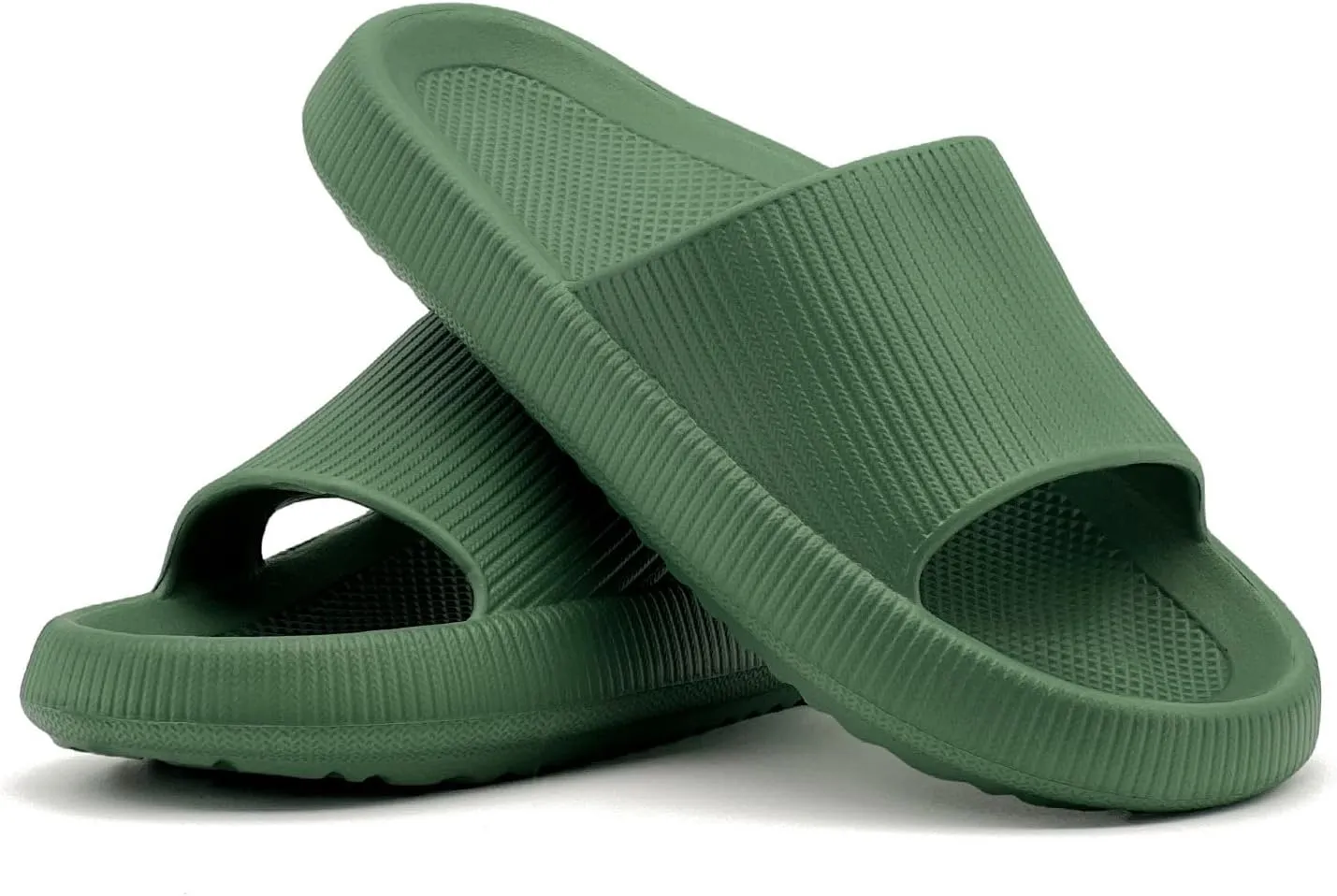 rosyclo Arch Support Slides for Women and Men, Cloud Recovery Sandals Pillow Plantar Fasciitis Slippers, Pain Relief Cushion Cozy Thick Sole Indoor and Outdoor