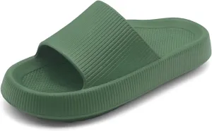 rosyclo Arch Support Slides for Women and Men, Cloud Recovery Sandals Pillow Plantar Fasciitis Slippers, Pain Relief Cushion Cozy Thick Sole Indoor and Outdoor