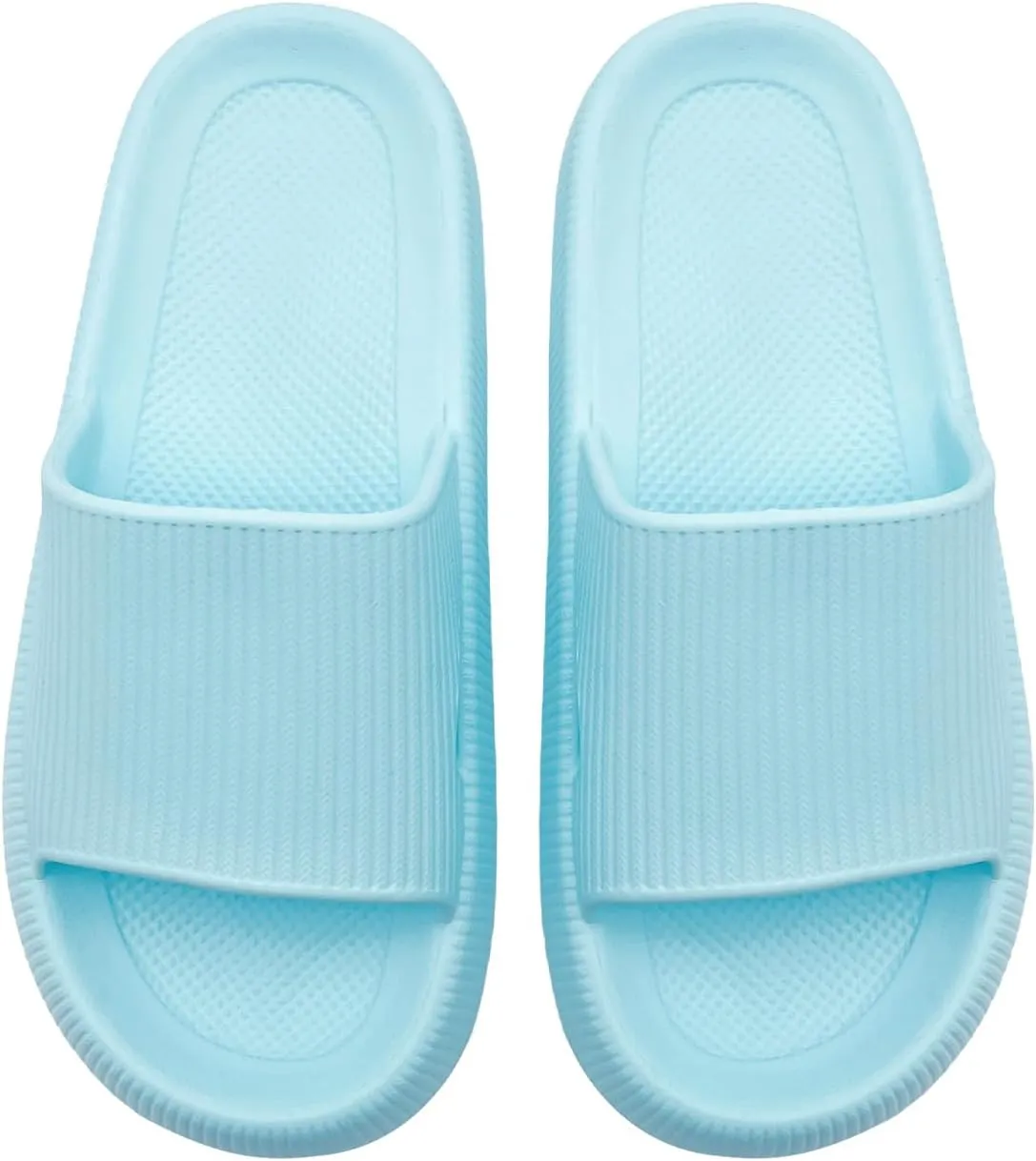rosyclo Arch Support Slides for Women and Men, Cloud Recovery Sandals Pillow Plantar Fasciitis Slippers, Pain Relief Cushion Cozy Thick Sole Indoor and Outdoor